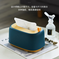 Household tissue box living room paper Tea Table restaurant Non-punching box light luxury simple Nordic creative storage box