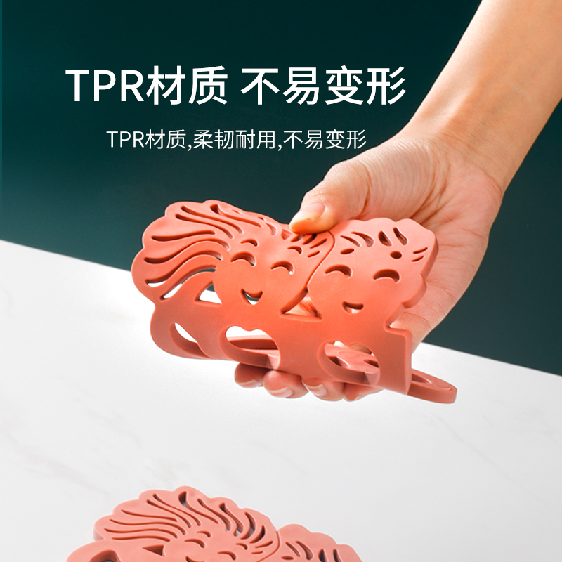 Household Nordic table mat heat insulation thickened pad bowl mat kitchen creative anti-scalding table mat plate mat pot mat tea coaster mat