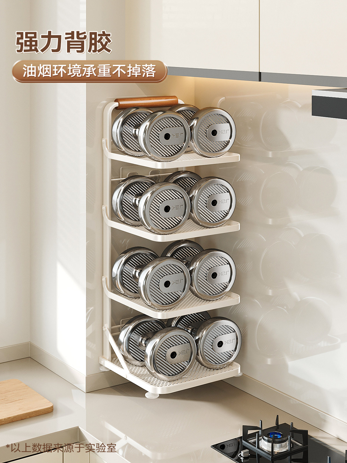 Kitchen Prep Rack, Wall-Mounted Multi-Layer Prep Tray, Household Meal Preparation Multi-Functional Tray, Foldable Storage Rack