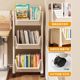 Trolley schoolbag storage rack movable bookshelf under the desk multi-layer children's book and toy storage rack with wheels