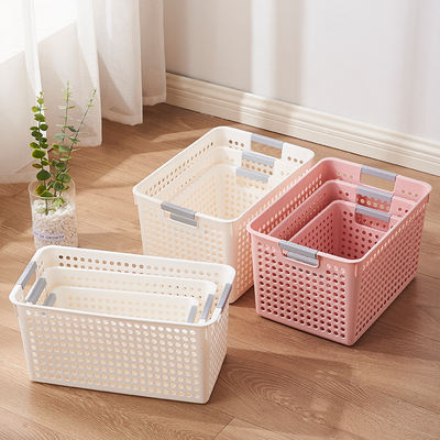 Storage baskets, basket trolleys, storage baskets, kitchen storage boxes, plastic household fruits, sundries, snacks, desktop storage frames