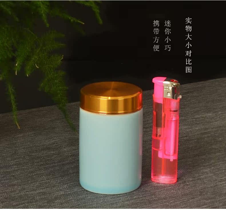 The Mini can rotate small caddy fixings one mercifully pot small porcelain ceramic powder sealed jar tanks new product promotion