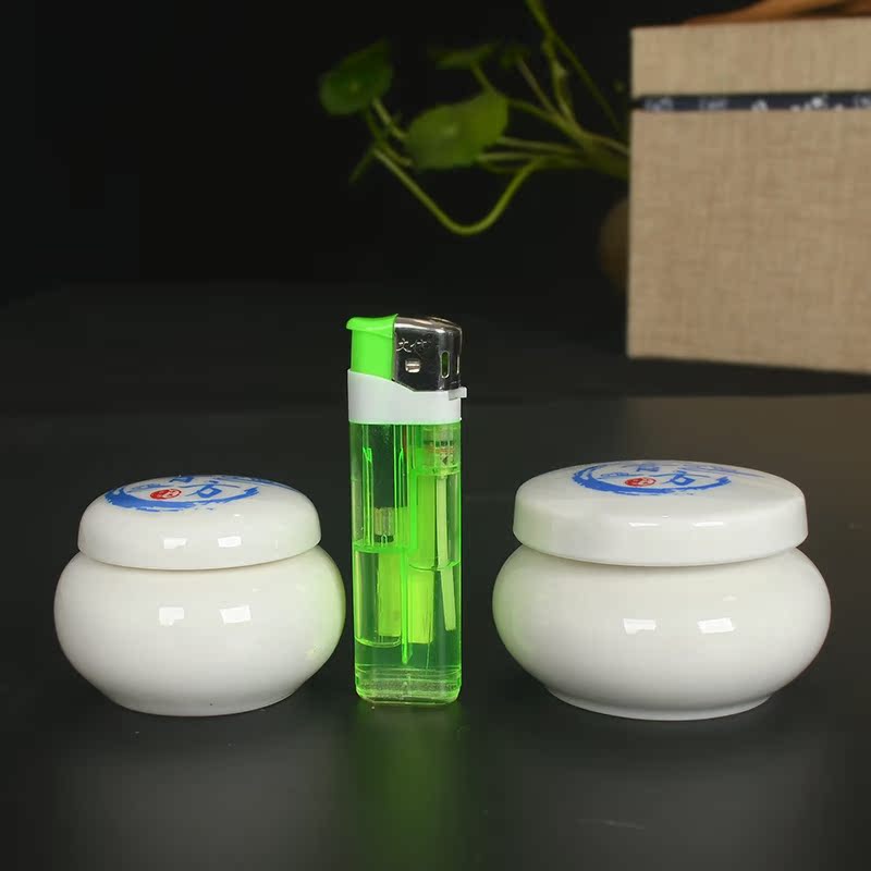 Paste pot ceramic seal plaster medicine can honey pot powder ceramic tea pot small porcelain jar