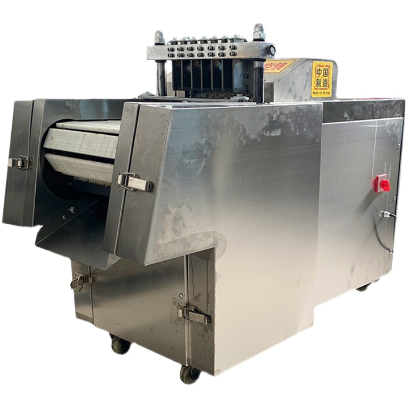 Fully automatic chopping machine multifunction cutting bone machine pig mutton ribs chopped meat block machine Commercial fresh chicken duck chopping block machine