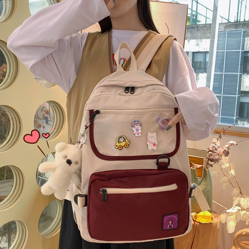 Школьный рюкзак, универсальная вместительная и большая японская брендовая сумка через плечо, для средней школы, в корейском стиле