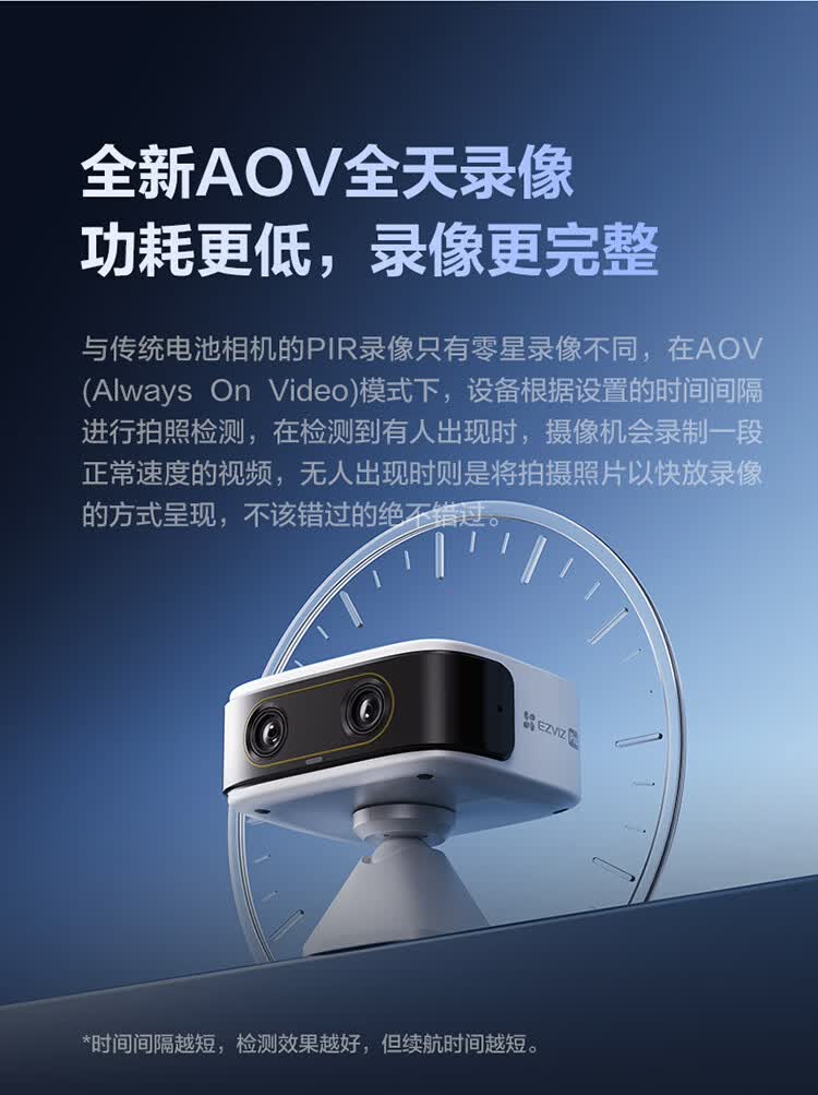 萤石小魔方CB60 PRO电池4G网络智能AI摄像头家用GPS监控免插电