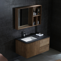Modern and simple bathroom combination Bathroom sink Mirror cabinet High-end bathroom cabinet combination washbasin bath cabinet