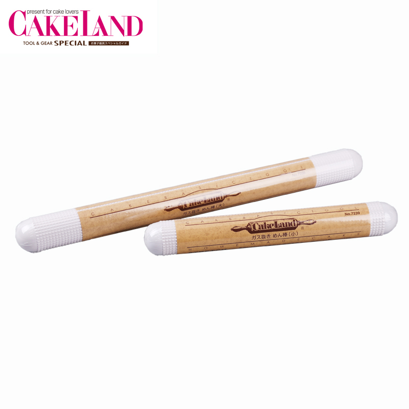 Japan imports CakeLand floating point bump not stick to light exhaust to roll out rolling stick small number big number baking tool