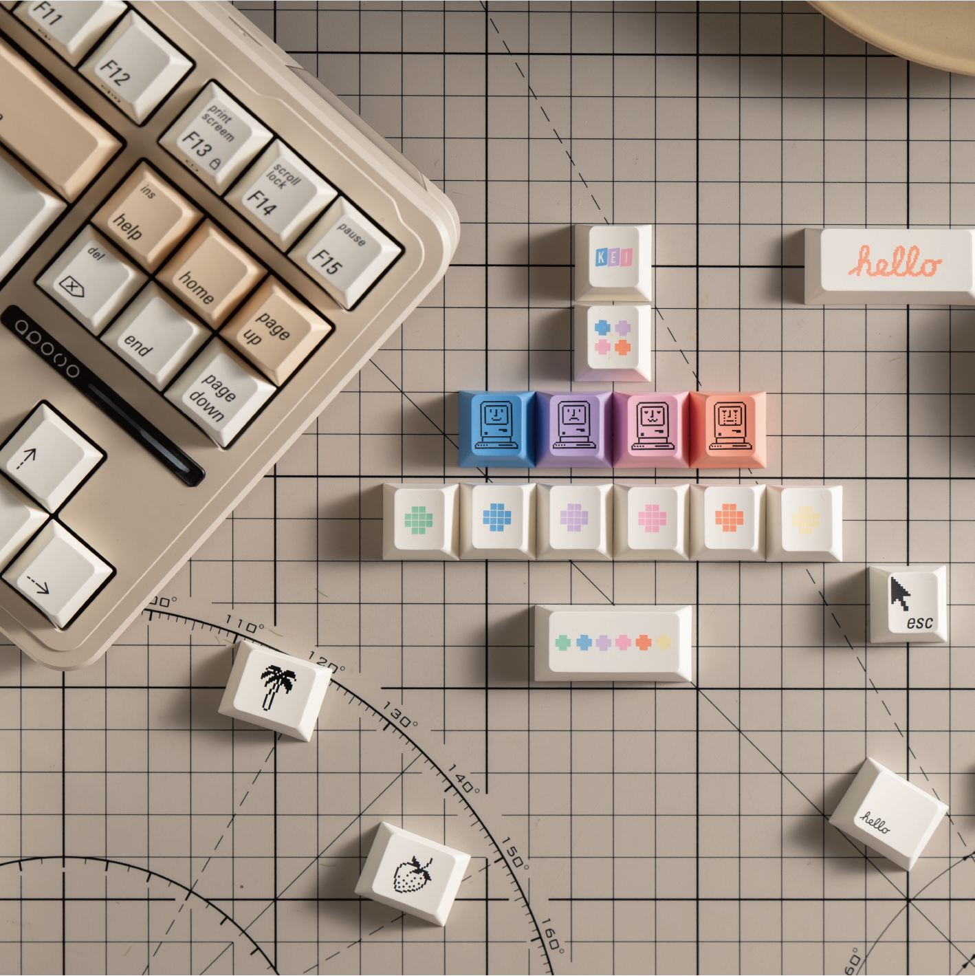 【新款现货】Keyboard Science Mac Color：🌈苹果配色键盘，让你的桌面美成风景线！🌟-键帽-淘宝好物网