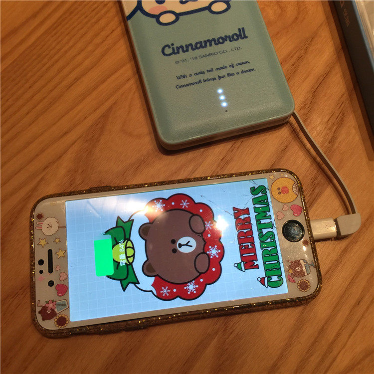 Lớn tai chó chó quế HelloKitty sạc Po 10000 mA dòng điện thoại di động mang theo một ix dung lượng lớn - Ngân hàng điện thoại di động sạc dự phòng esaver
