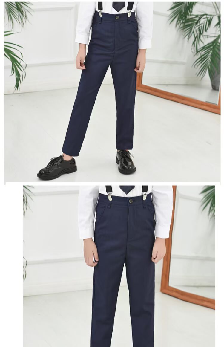 Quần trẻ em nam mới Anh quần đen phù hợp với quần lớn trẻ em đồng phục học sinh quần trình diễn biểu diễn quần quần áo bé trai