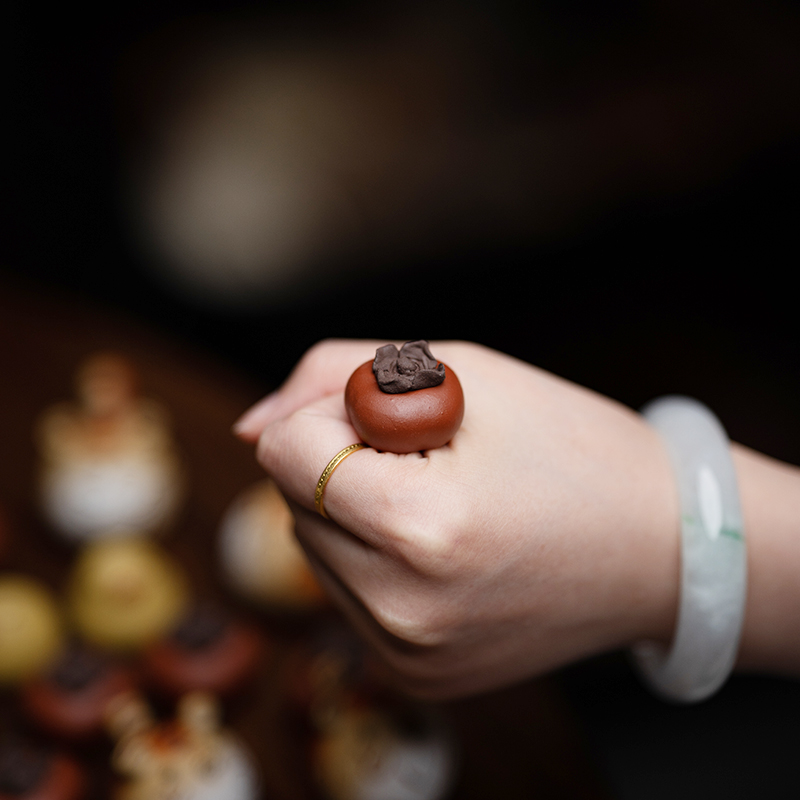 Body Wash tea Tea Ware Mini Cute Little Tea Pamper with Decorative Tomatoes Rabbit Tea Pamper Mine Purple Sand-Taobao