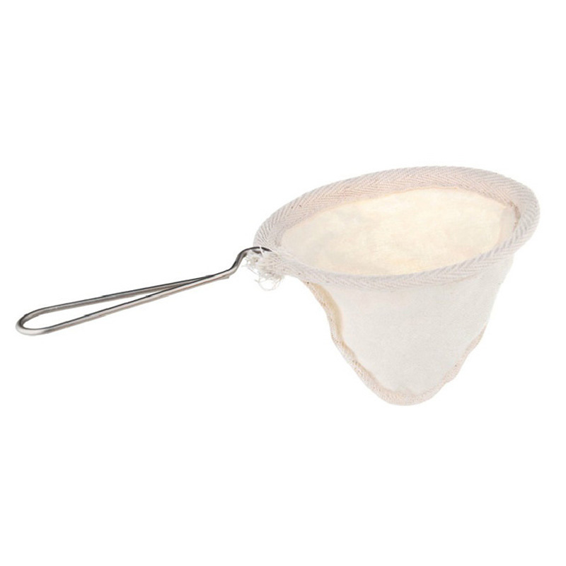 Stainless steel handle coffee filter flannel portable coffee filter drip filter free filter bag tea bag