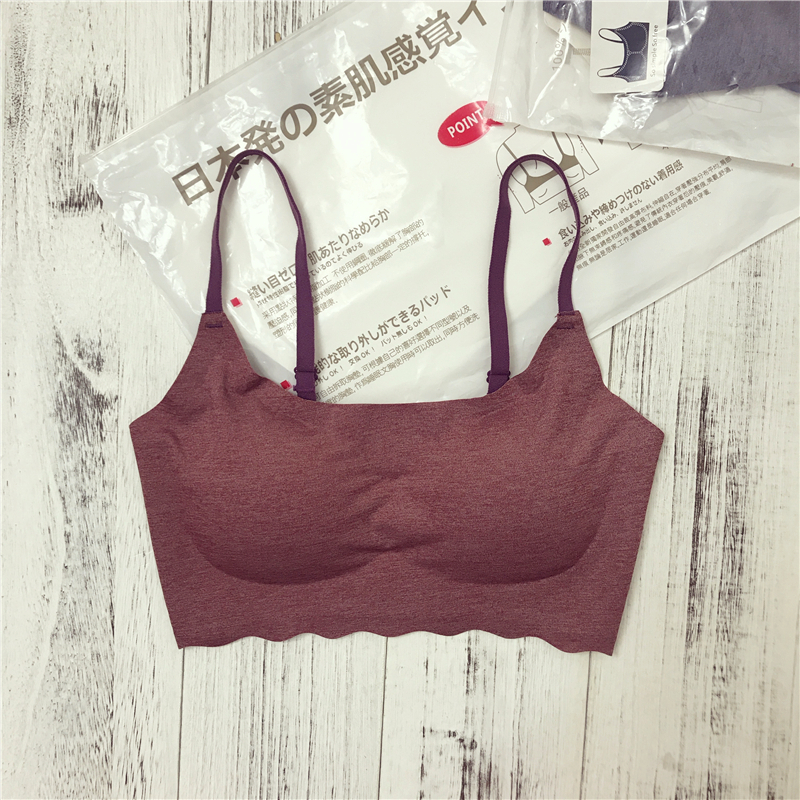 Kết cấu Nhật Bản không có áo ngực ngủ áp lực! Yoga Fitness Hàng ngày mặc yếm liền mạch shop đồ lót