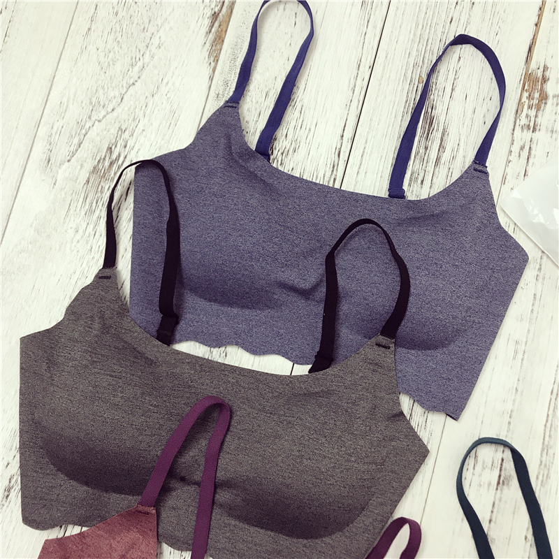 Kết cấu Nhật Bản không có áo ngực ngủ áp lực! Yoga Fitness Hàng ngày mặc yếm liền mạch shop đồ lót