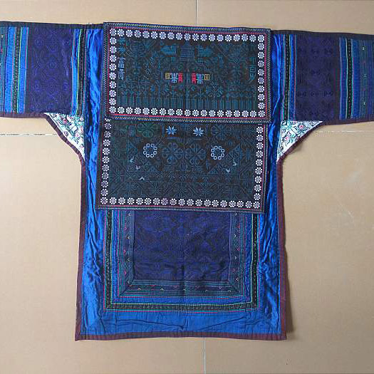 Hand embroidery old embroidery Zheng Hmong family manual embroidery original knitting strap