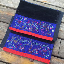 Hand embroidery Miao embroidery old embroidery Miao old embroidery piece old embroidery piece old wrist pair 2