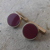 Western Antique Jewelry Retro Trinkets British Produce Gilded Metal Mens Cuff Pair