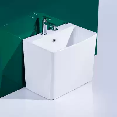 Mengyue mop pool Ceramic mop pool Balcony mop basin Square large household mop pool floor basin mop slot