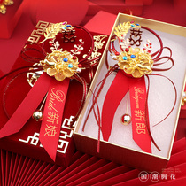 Corsage wedding full set of bridegroom bride wedding flower creative Chinese style high-end father mother wedding brooch