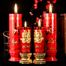 Creative Knots Wedding Candles Dragon Phoenix for candlelight glass Windproof Happy Candle Retro Wedding wedding party Twin Joy Candle Pair