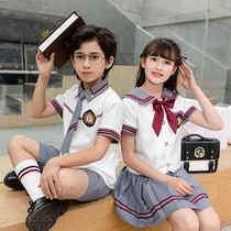 Kindergarten Garden uniforms Summer new suit Inn College Wind 61 Graduation class Two sets of primary school uniforms