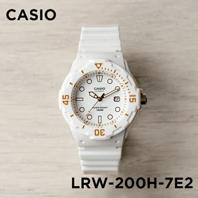 Casio Small White Watch for Women Casio Lrw-200H-7E2 Colorful Waterproof Student Exam Analog Watch Casio Small White Watch for Women Casio Lrw-200H-7E2 Colorful Waterproof Student Exam Analog Watch