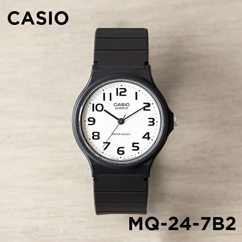 Casio Casio Mq-24-7B2 Student Exam Review Waterproof Analog Watch Popular Small Black Watch