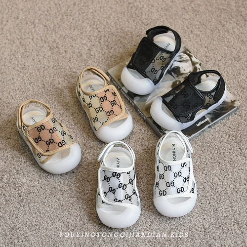 Детская обувь, летние детские сандалии, сумка для обуви для раннего возраста для мальчиков, дышащие туфли, 1-3 лет, мягкая подошва