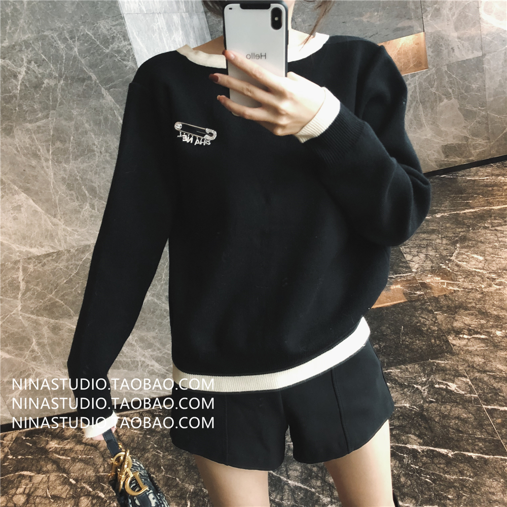 NINASTUDIO Kiểu dáng cổ điển Mùa tốt, quần short eo cao / nữ, độ co giãn tốt quần sooc bò nữ cạp cao