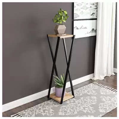 Fancy living room floor-to-ceiling TV on both sides of the balcony iron layer gold Ge Du meat Nordic Net red modern simplicity