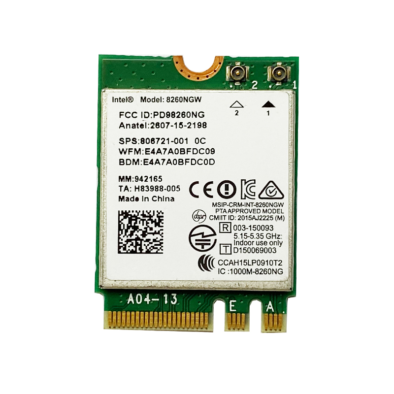 Original Intel8260AC 8260NGW dual-frequency 867M wireless network card Bluetooth 4 2NGFF M 2 interface