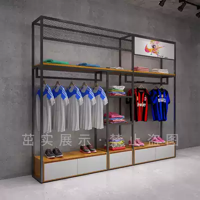 Sportswear store display rack on the wall Shoe store shoe rack floor-to-ceiling multi-layer creative shoe rack store wall-mounted display rack