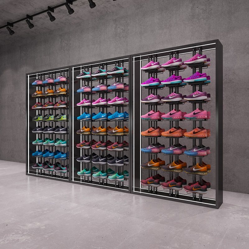 Shoe Store Shoe Rack Show Rack Upscale New Belt Lamp Open Shoes Shelf Shop Open Shop Special Floor Display Cabinet
