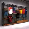 Sports and leisure clothing display rack Men's store clothing floor-to-ceiling high-end ball clothing outdoor brand store shelves