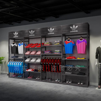 Sports and leisure clothing store display rack floor-to-ceiling shopping mall high-end brand jersey store high-end mens clothing shelf
