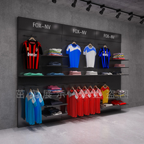 High-end sportswear store display rack shelf props high cabinet display wall floor-to-ceiling positive side pylons wrought iron