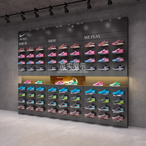 Store shoe rack display rack Shopping mall store multi-layer sports shoe display rack Floor-to-ceiling shelf Sneakers LOGO rack