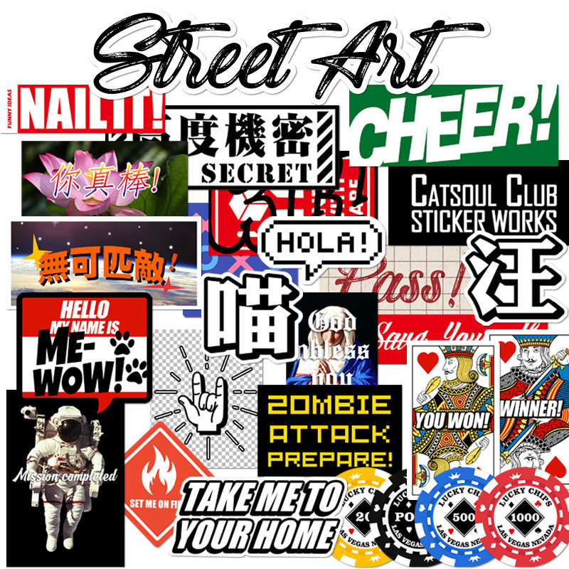 26 pieces of trendy brand suitcase suitcase stickers trolley case laptop guitar skateboard personality case stickers waterproof