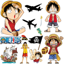 One piece sticker suitcase cartoon large stickers Luffy anime suitcase rod box stickers Wallpaper stickers Waterproof