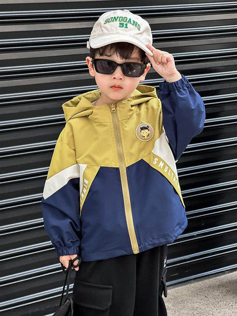 French Nezha Clothing Boys' Jacket Spring and Autumn 2026 New Stylish Children's Windbreaker Boys' Hooded Top