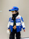 French Boys' Cotton-Padded Racing Jacket for Winter 2025, New Thickened Warm Coat for Children, Boys' Cotton Clothing