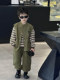 French Boys' Cool and Stylish Outfit 2026 New Children's Workwear Spring and Autumn Style Boys' Trendy Three-Piece Set Spring Outfit