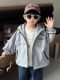 French Boys' Windbreaker Jacket Spring Children's Hooded Jacket 2026 New Stylish Baby Spring Coat Windbreaker