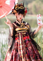 Original design Lolita Hundred Ghost Night Way and Wind jsk op display page