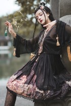 (Heart pawnshop)Original design Lolita Shanhai smell type two high-waisted jsk cardigan spot page