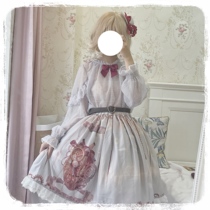 Lolita slammed heart skirt with original design