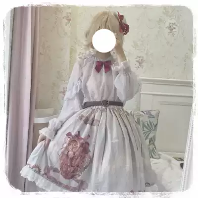 (Heart Pawnshop)Original design Lolita Bang Ran Heart sk skirt