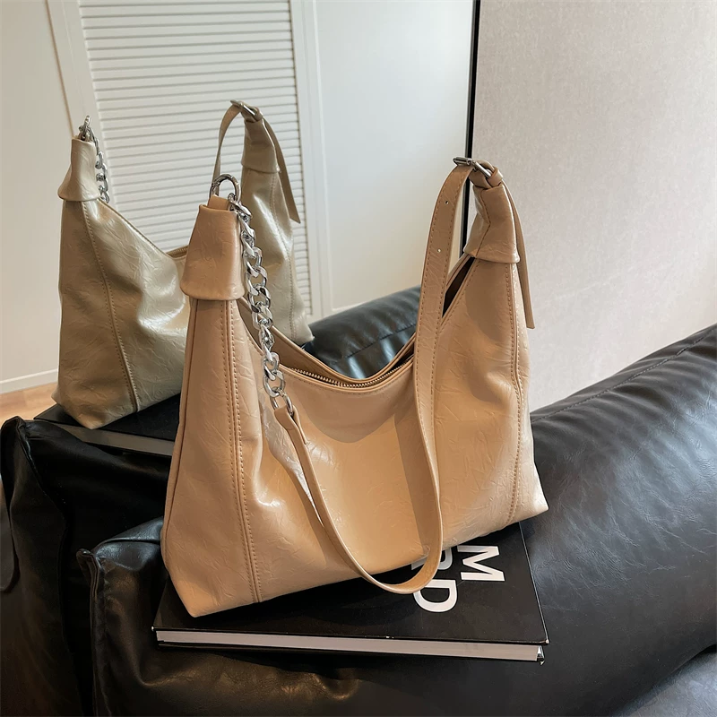 Односторонняя сумка, модная вместительнаяSad shoulder bag, корейский стиль, коллекция 2023