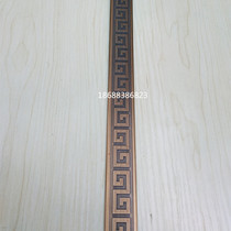 Bronze back-shaped carved T-shaped decorative inlaid copper bar pressure strip door Press copper strip background wall porch copper screen